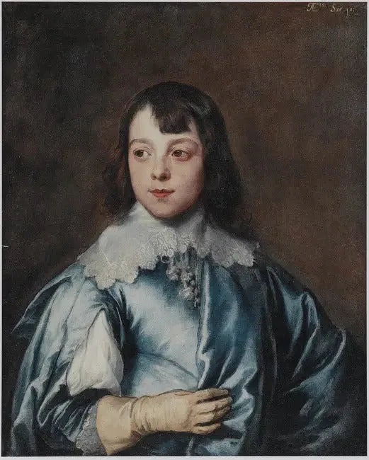 Portrait de Charles Stanley, Lord Strange, 8e comte de Derby (1628-1672) âgé de dix ans - Antoine van Dyck image 1 reproduction d’œuvre d’art à l’huile