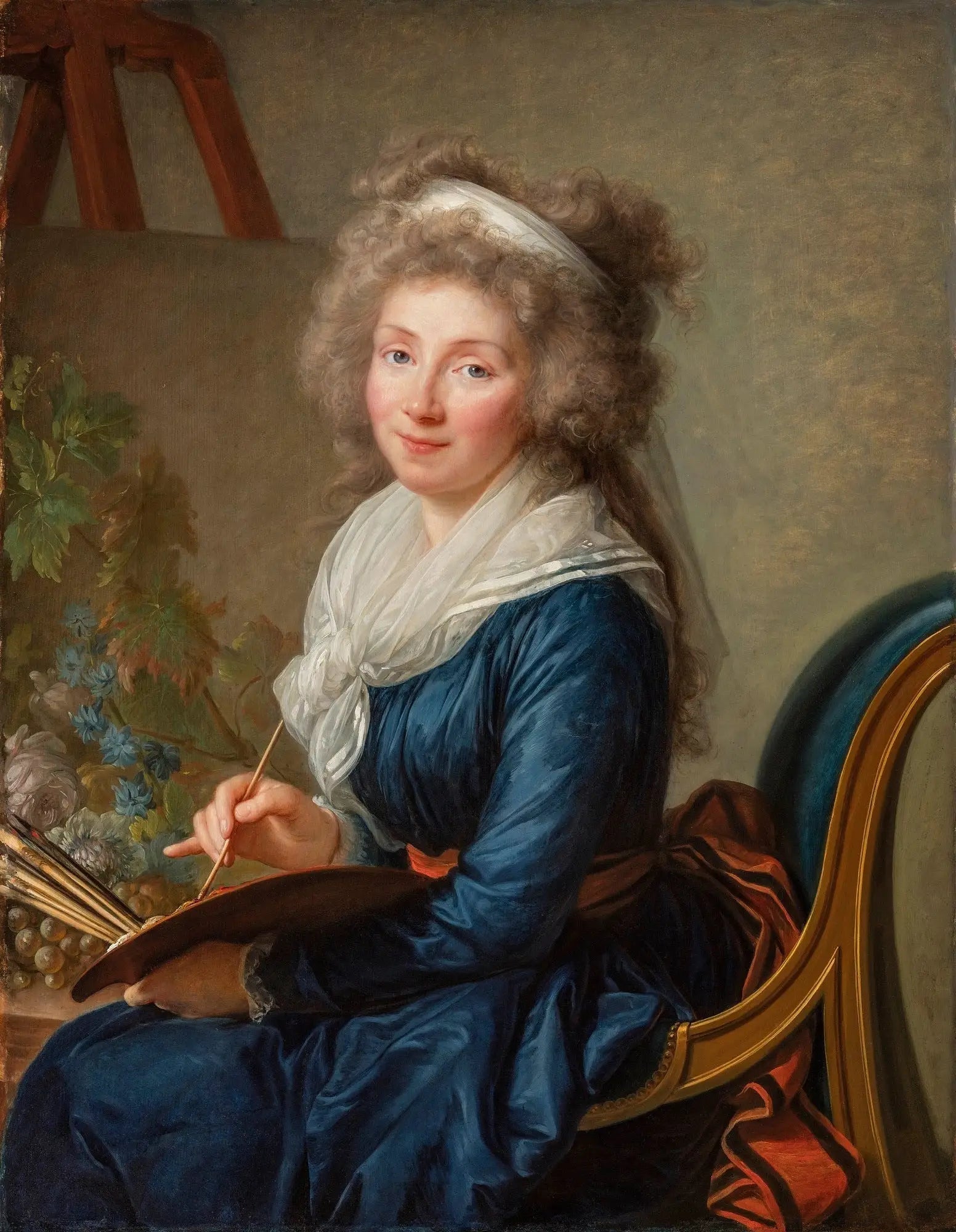 Portrait de Charlotte Eustache Sophie de Fuligny Damas, marquise de Grollier - Élisabeth Vigée Le Brun image 1 copie peinte à la main à l’huile