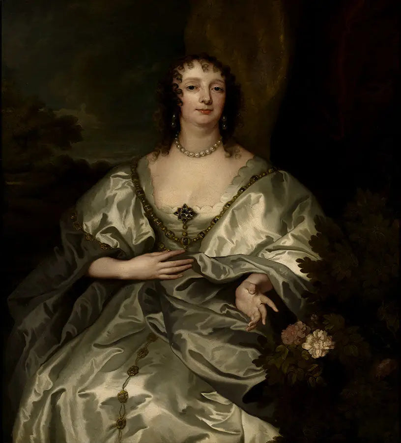 Portrait de Charlotte de la Trémoïlle, Lady Strange, future comtesse de Derby (1599-1664) - Antoine van Dyck image 1 reproduction artisanale de tableau