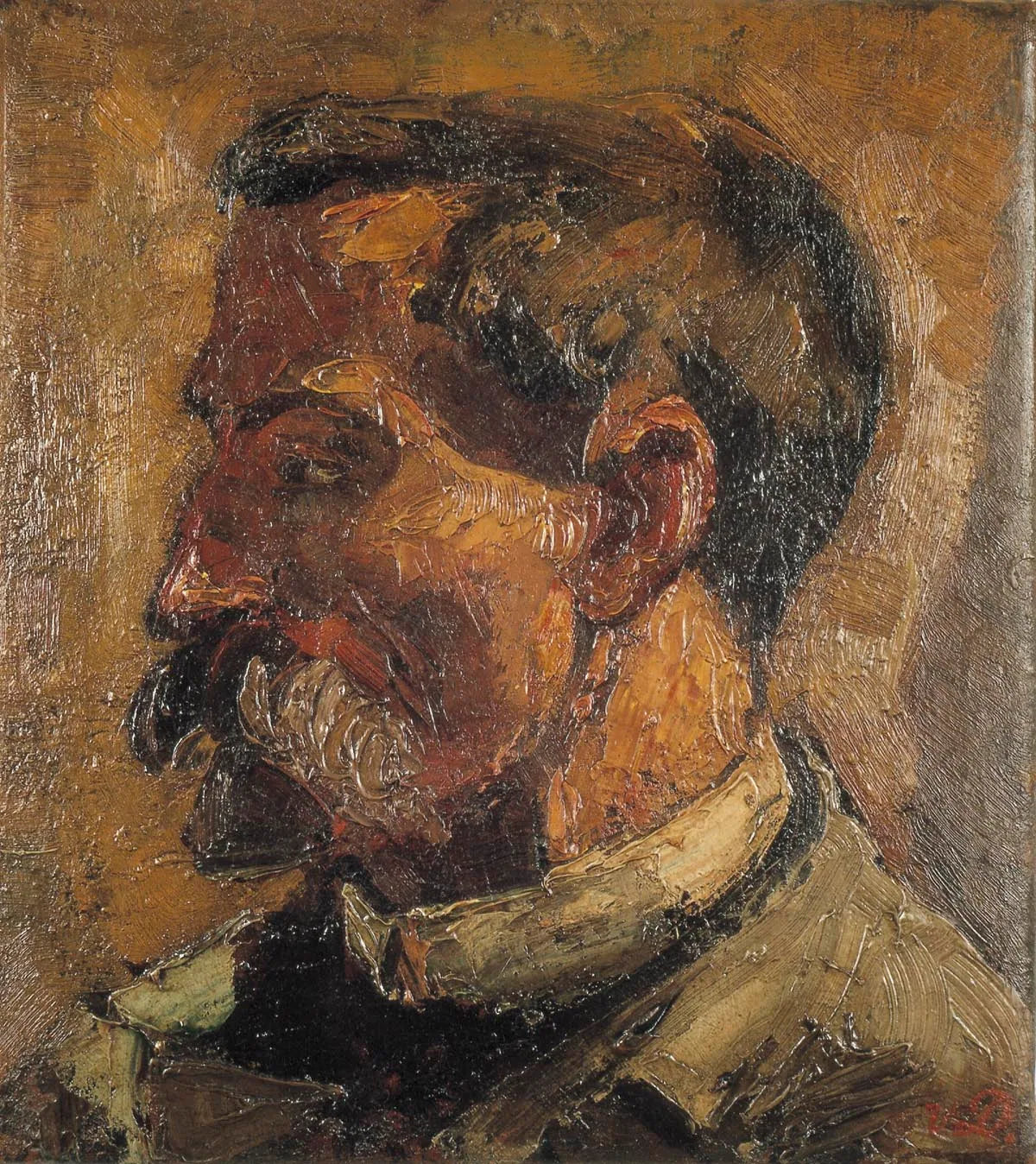Portrait de Christian Leibbrandt - Theo van Doesburg image 1 copie peinte à la main à l’huile