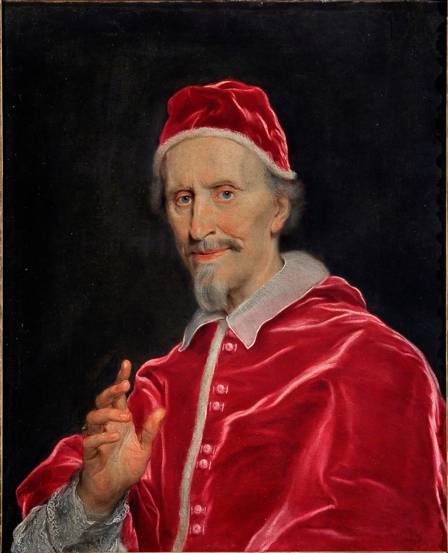 Portrait de Clément IX bénissant - Giovanni Battista Gaulli image 1 reproduction artisanale de tableau