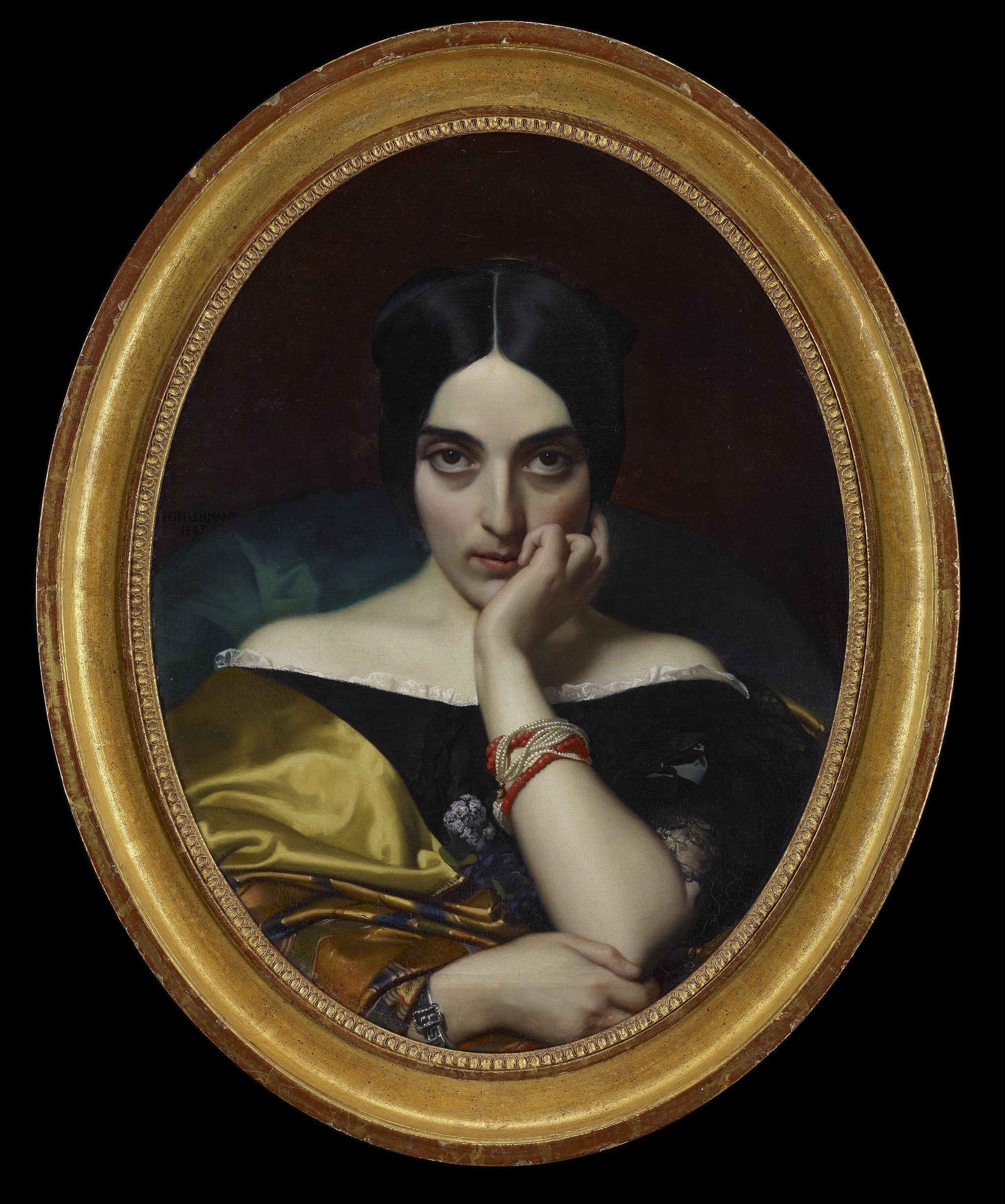 Portrait de Clémentine (Mme Alphonse) Karr - Henri Lehmann image 1 reproduction réalisée par Alpha Reproduction