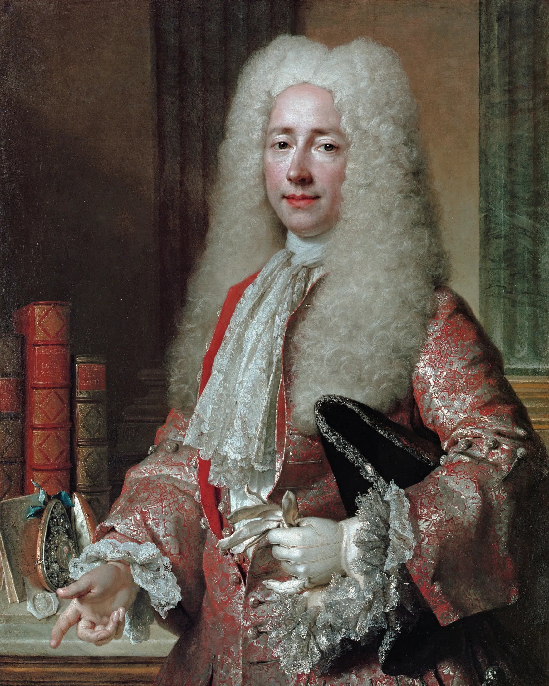 Portrait de Conrad Detlef, comte de Dehn - Nicolas de Largillière image 1 copie peinte à la main à l’huile