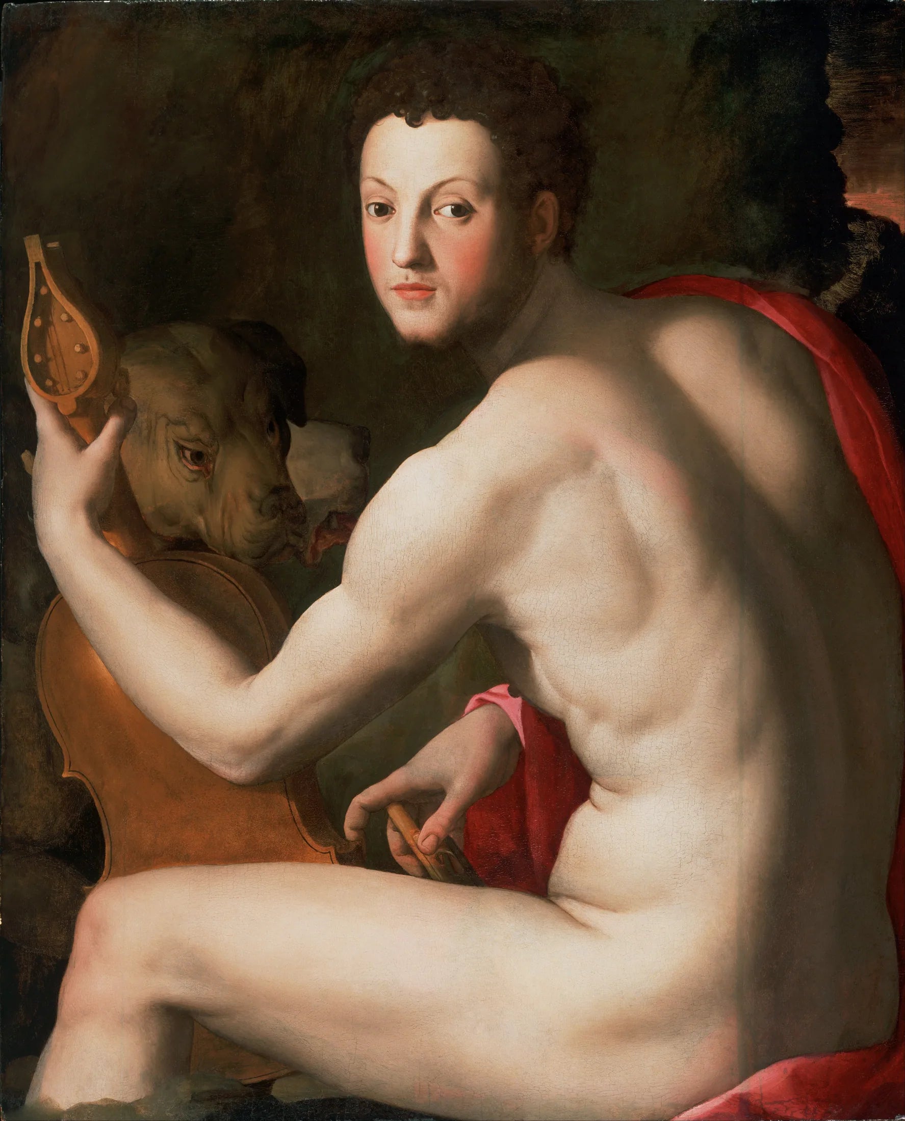 Portrait de Cosme Ier de Médicis en Orphée - Bronzino image 1 tableau peint à l’huile sur toile