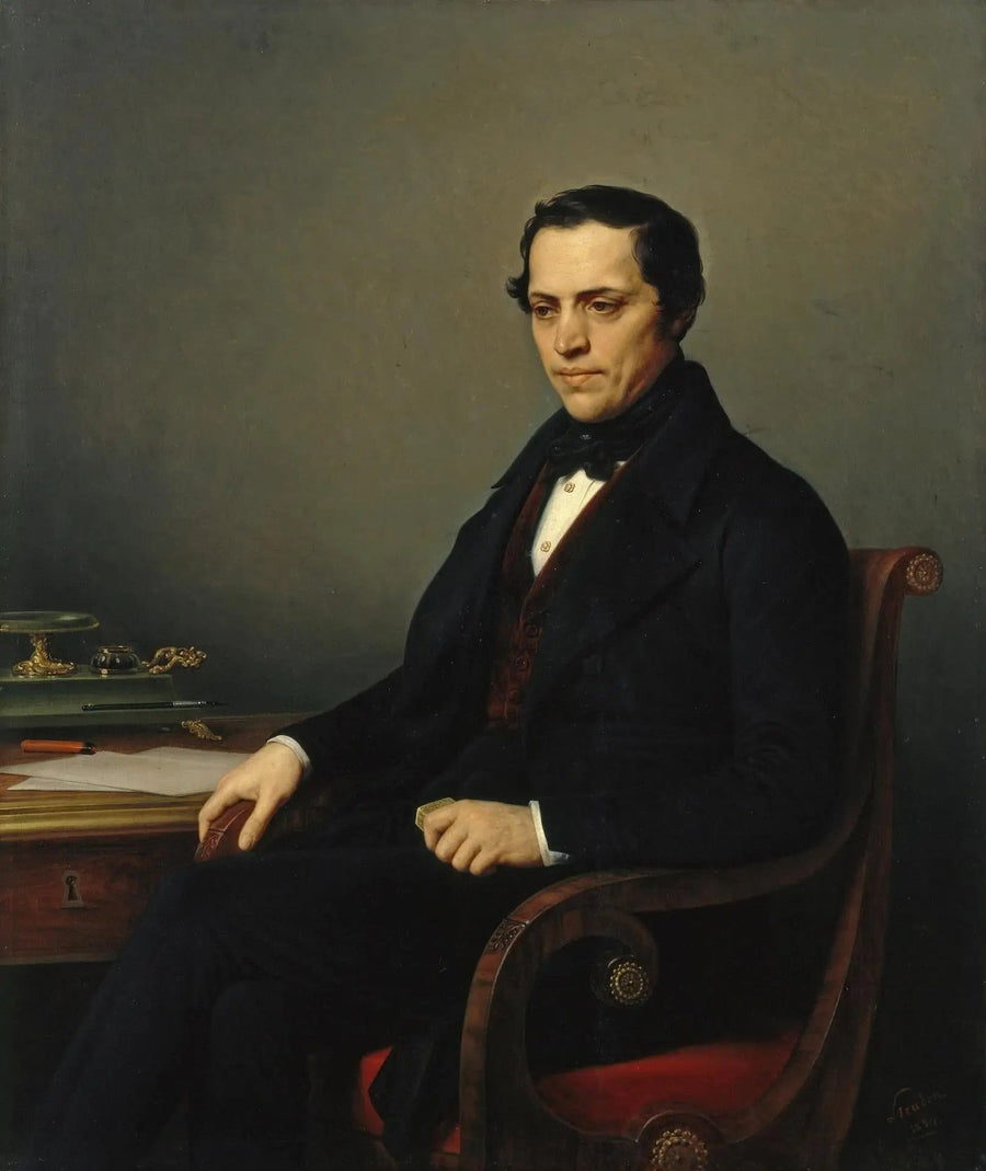 Portrait de D.E. Benardaki - Charles de Steuben image 1 reproduction d’œuvre d’art à l’huile