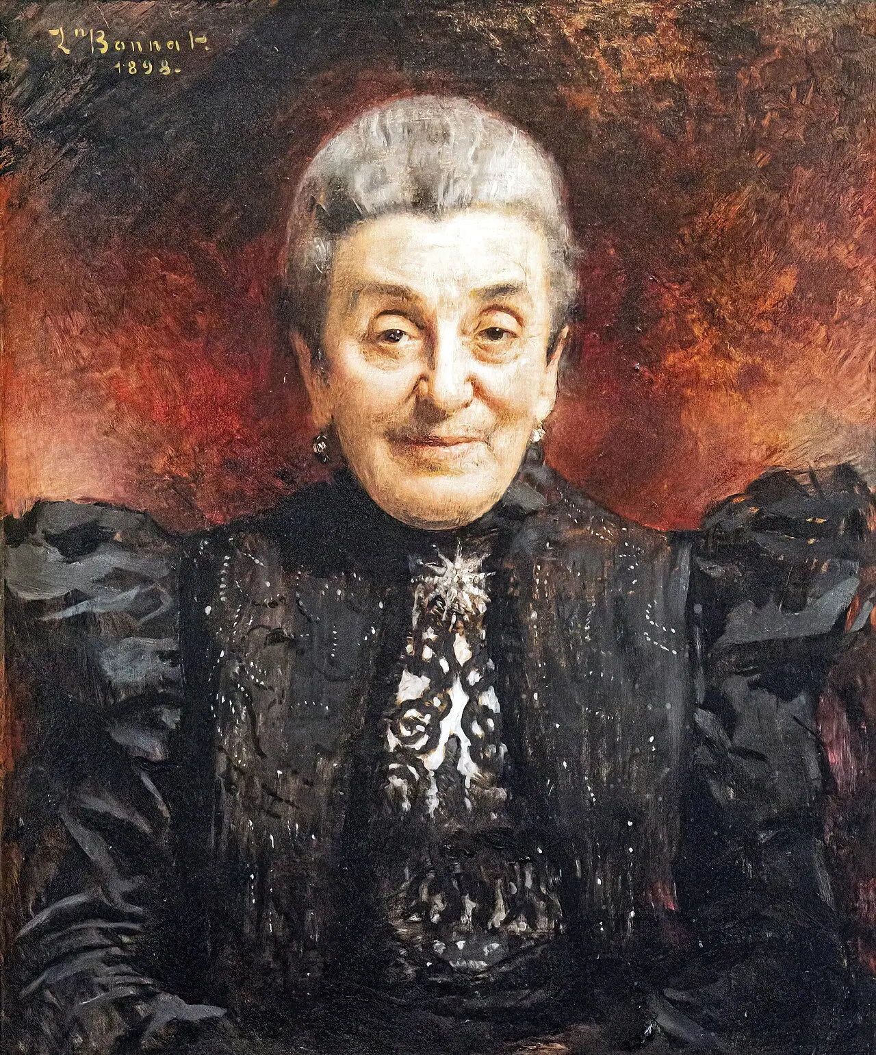Portrait de dame âgée - Léon Bonnat image 1 reproduction artisanale de tableau