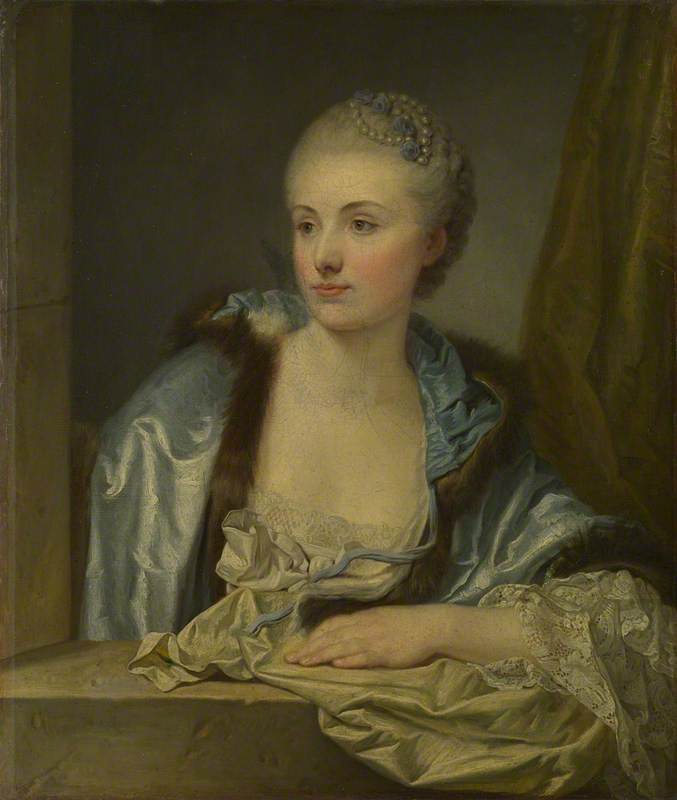 Portrait de dame (Madame de Gléon ?) - Jean-Baptiste Greuze image 1 reproduction d’œuvre d’art à l’huile