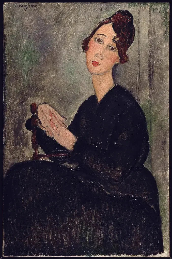 Portrait de Dédie - Amedeo Modigliani image 1 tableau peint à l’huile sur toile