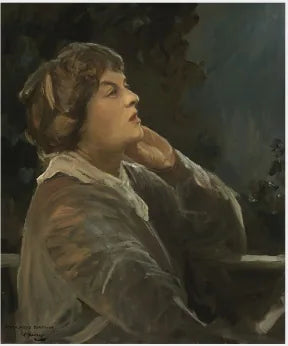 Portrait de Dora Sigerson (Mme Shorter) (vers 1870-1918), poétesse - John Lavery image 1 reproduction réalisée par Alpha Reproduction