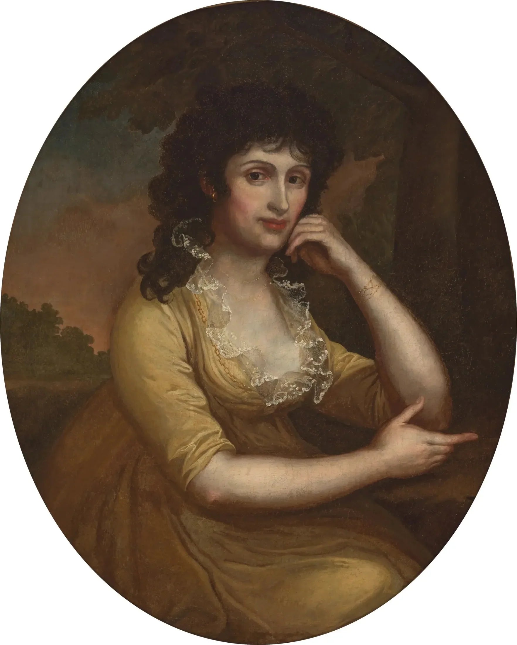 Portrait de Dorota Czartoryska née Jabłonowska - Anton Graff image 1 tableau peint à l’huile sur toile