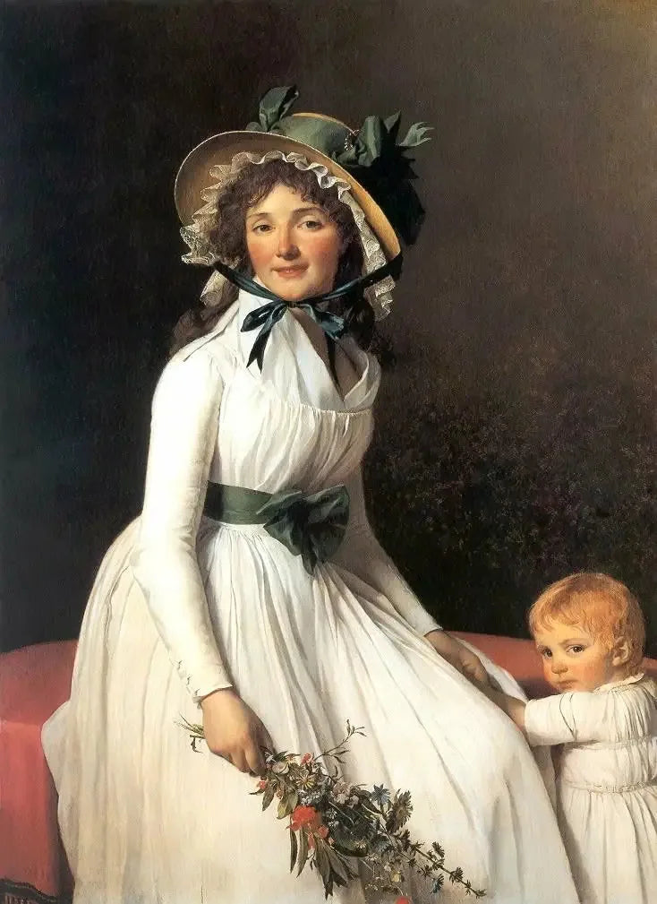 Portrait de Émilie Sériziat et fils fils - Jacques-Louis David