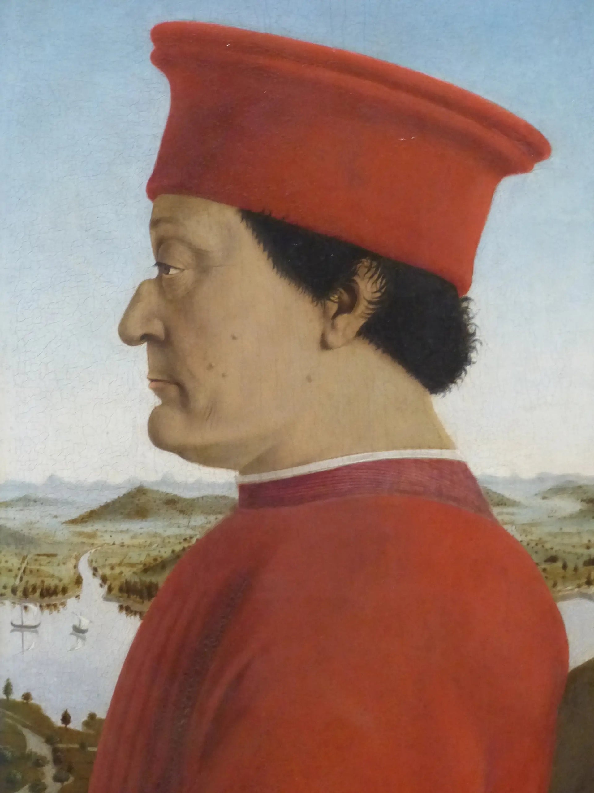 Portrait de Federico da Montefeltro - Piero della Francesca image 1 reproduction d’œuvre d’art à l’huile
