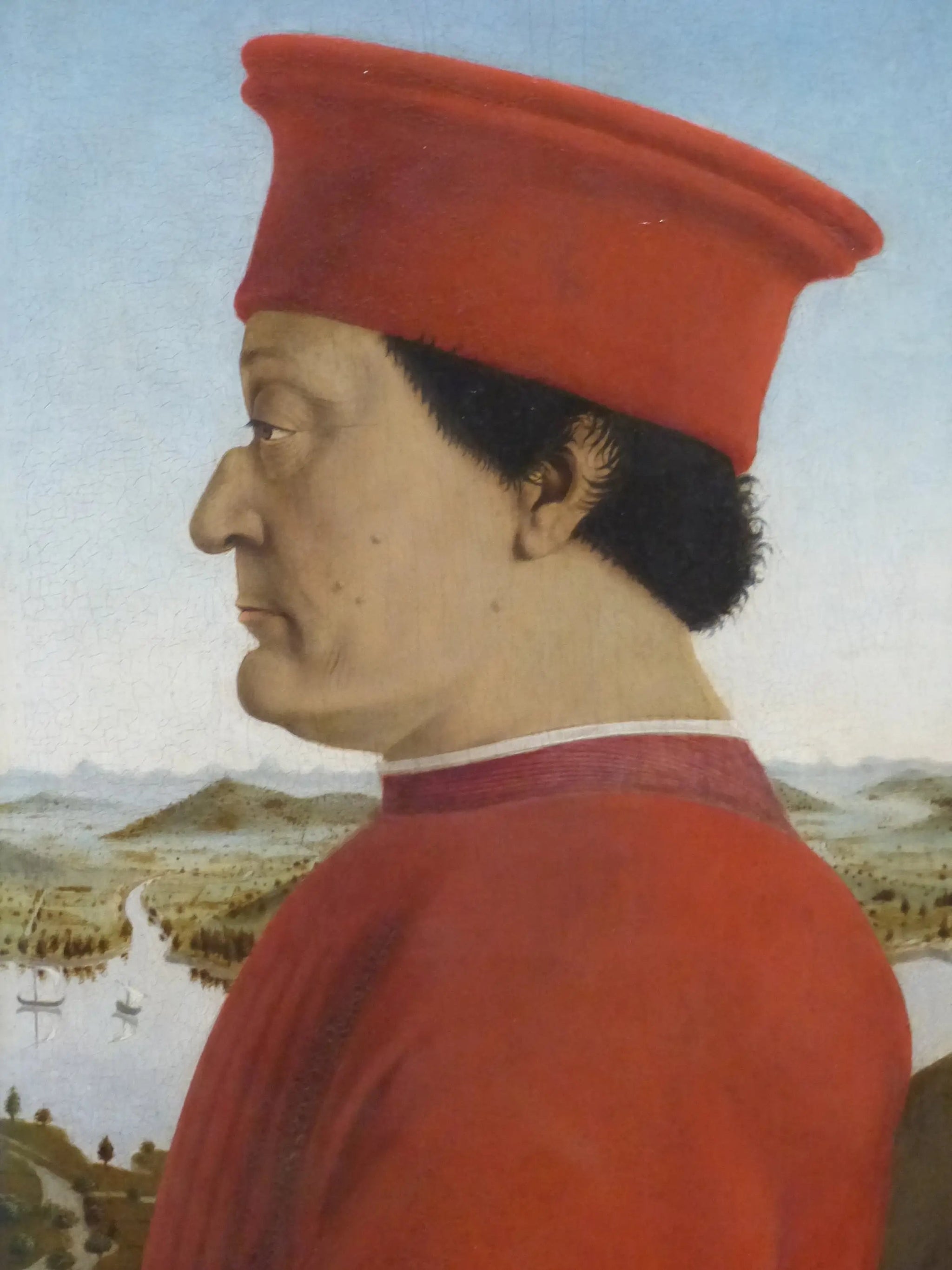 Portrait de Federico da Montefeltro - Piero della Francesca image 1 reproduction d’œuvre d’art à l’huile