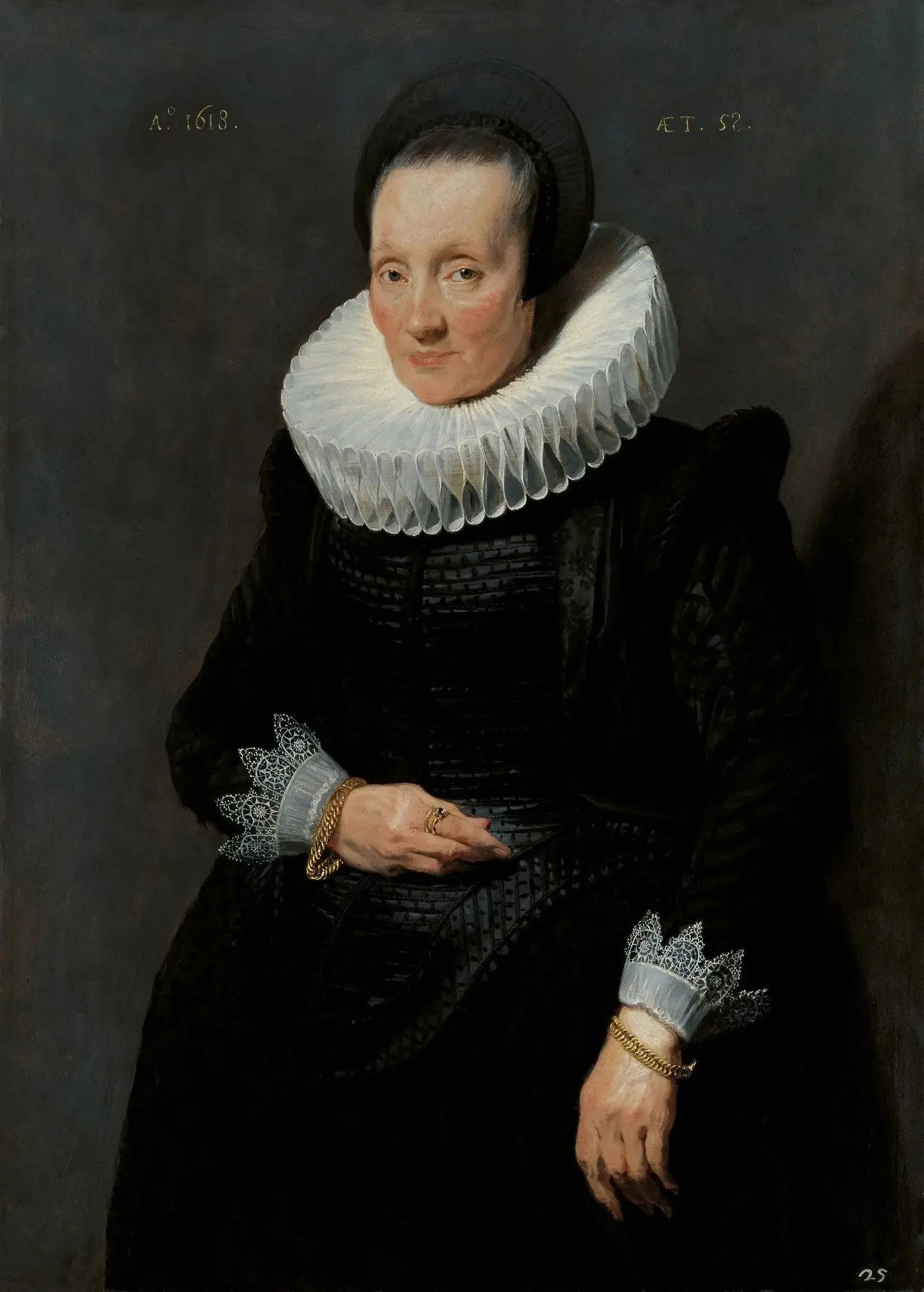 Portrait de femme, 1618 - Antoine van Dyck image 1 reproduction de peinture à l’huile