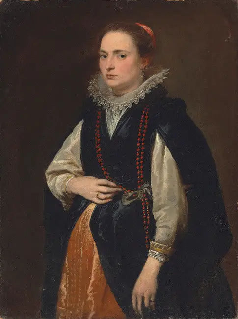 Portrait de femme, 1621-1628 - Antoine van Dyck image 1 copie de tableau peinte à la main