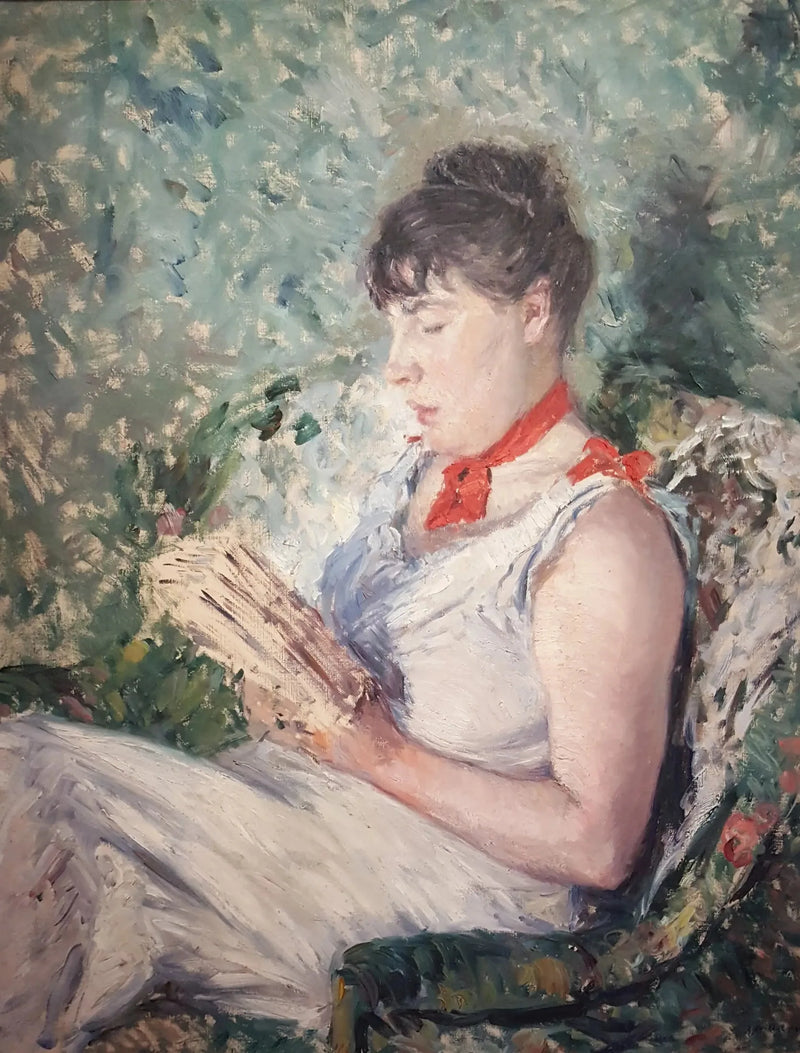 Portrait de femme assise, lisant - Gustave Caillebotte