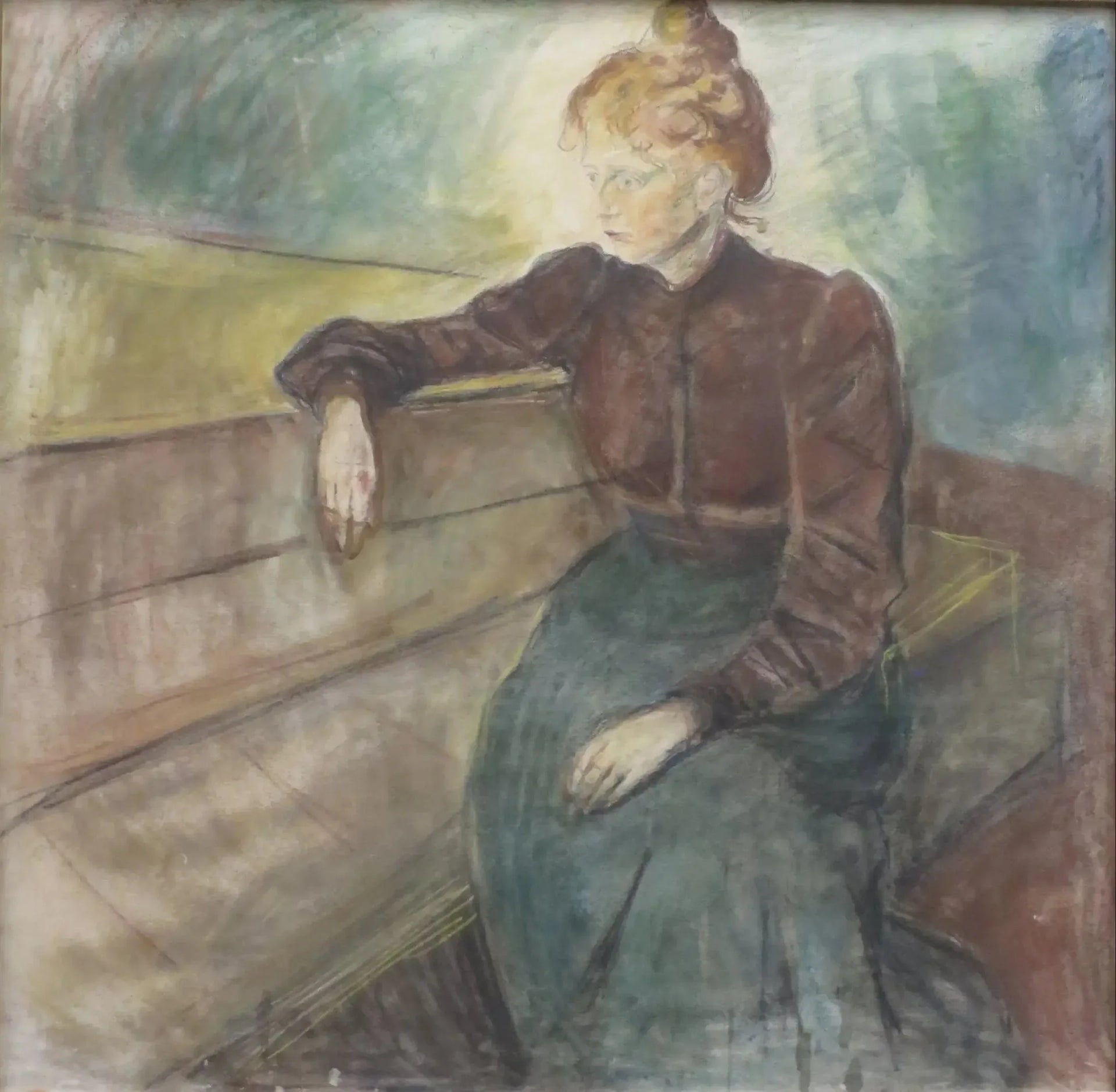 Portrait de femme - Edvard Munch image 1 reproduction de peinture à l’huile
