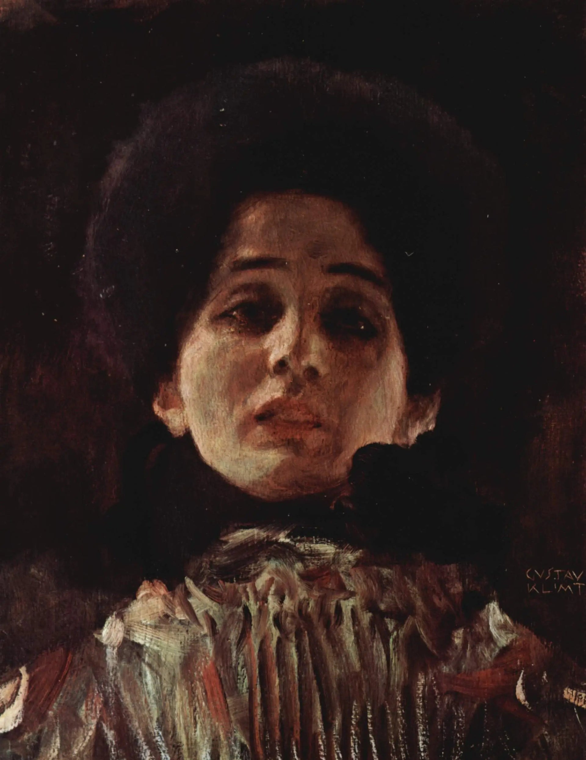 Portrait de femme - Gustav Klimt image 1 copie peinte à la main à l’huile