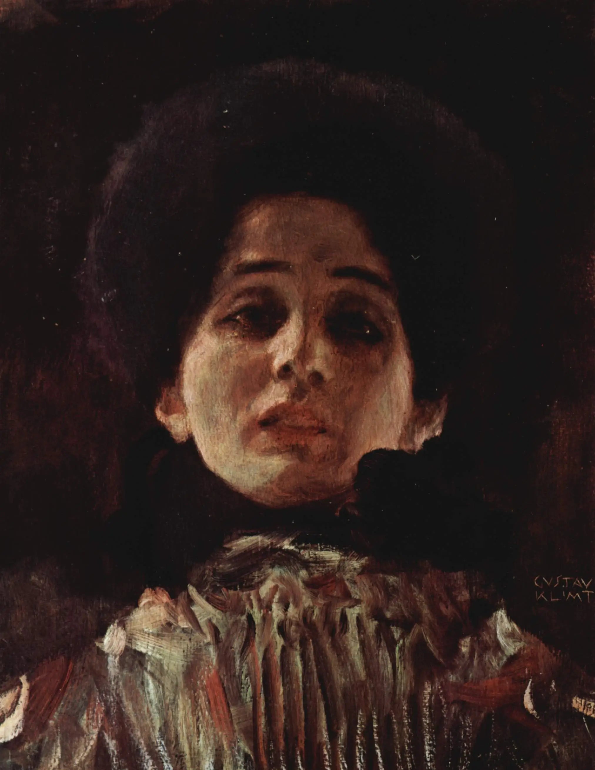 Portrait de femme - Gustav Klimt image 1 copie peinte à la main à l’huile