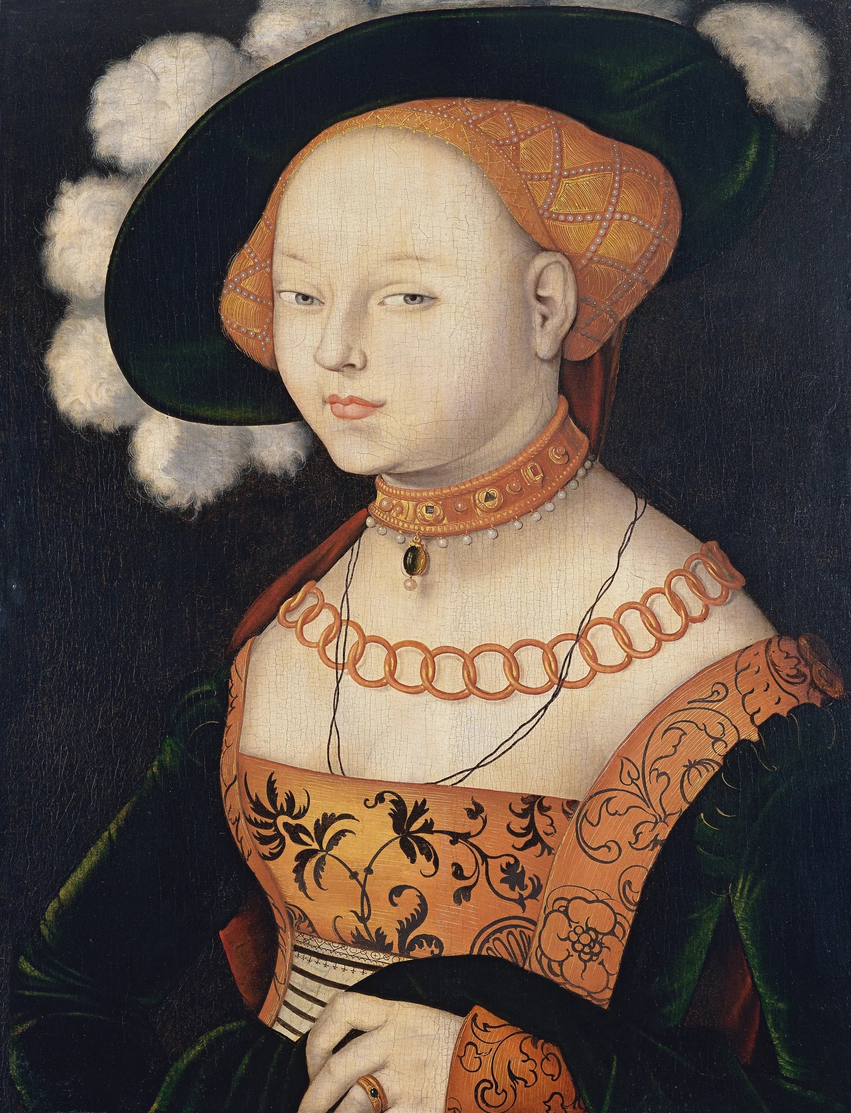 Portrait de femme - Hans Baldung Grien image 1 reproduction artisanale de tableau