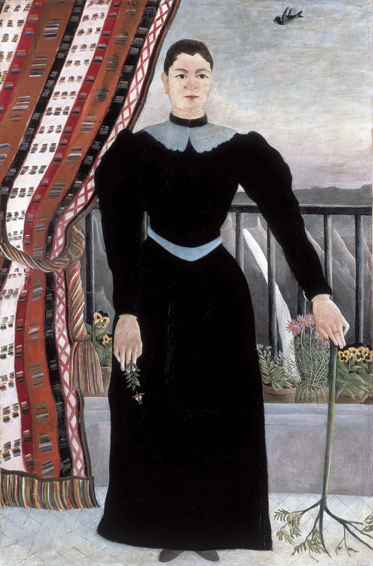 Portrait de femme - Henri Rousseau image 1 copie de tableau peinte à la main