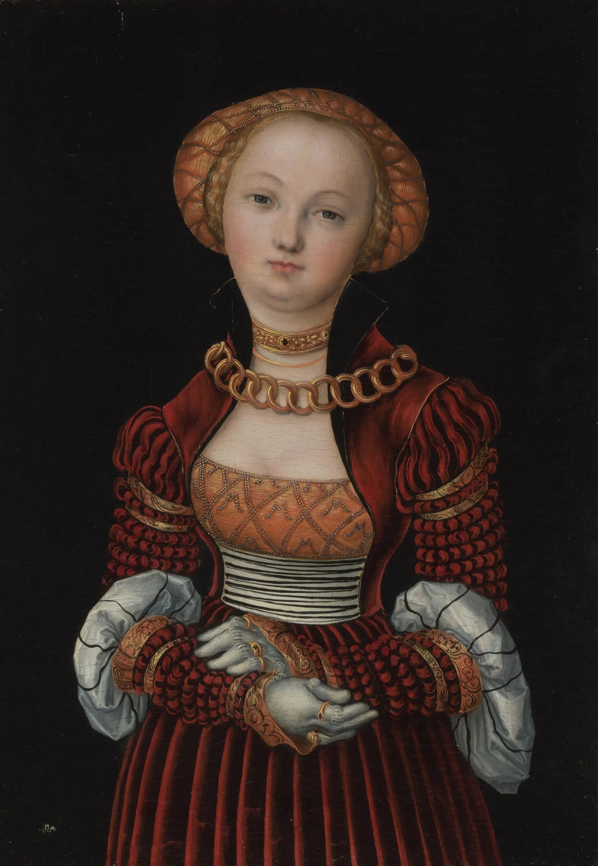 Portrait de femme - Lucas Cranach the Elder image 1 copie peinte à la main à l’huile