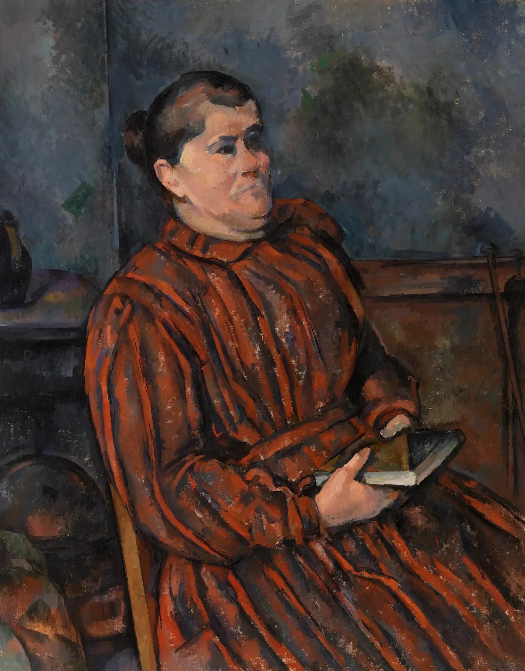 Portrait de femme - Paul Cézanne image 1 reproduction de peinture à l’huile