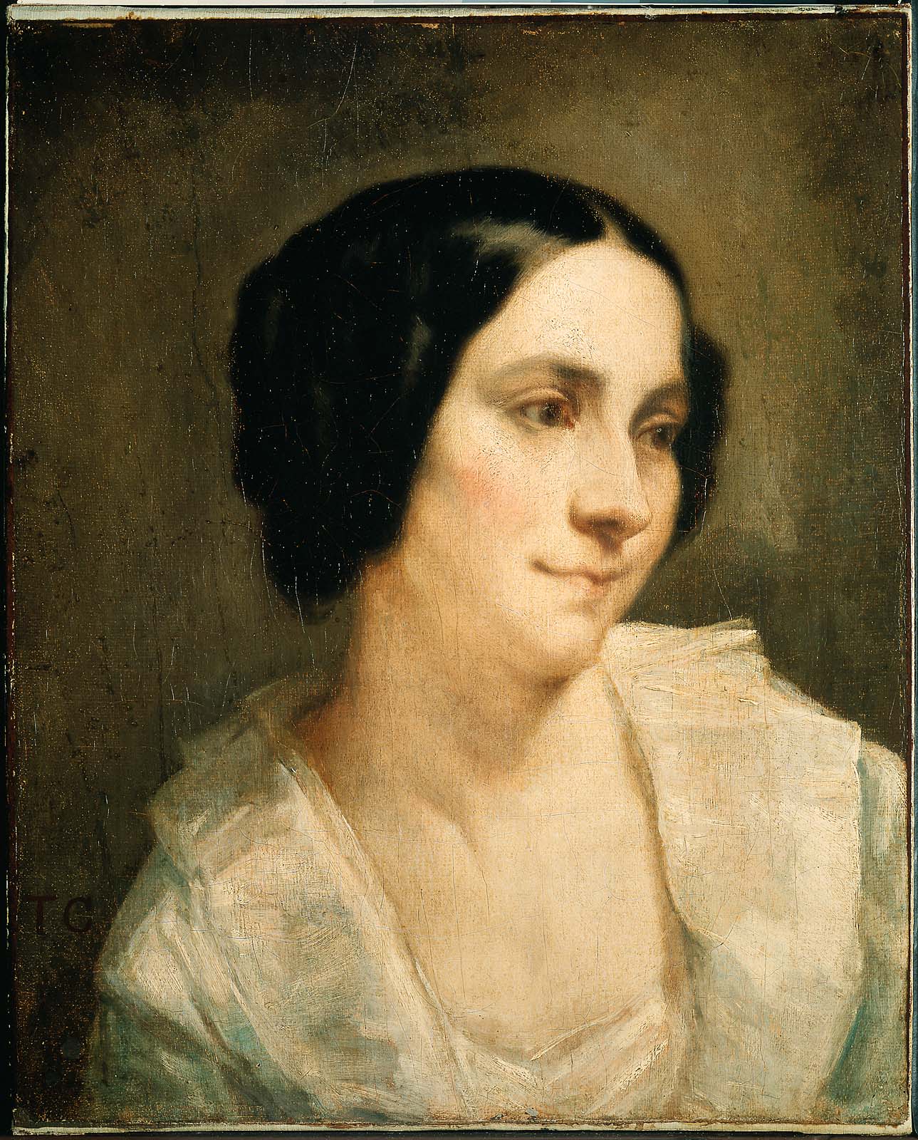 Portrait de femme - Thomas Couture image 1 reproduction de peinture à l’huile