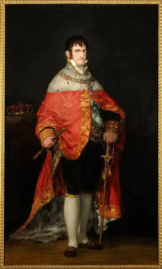 Portrait de Ferdinand VII dans son manteau royal - Francisco de Goya