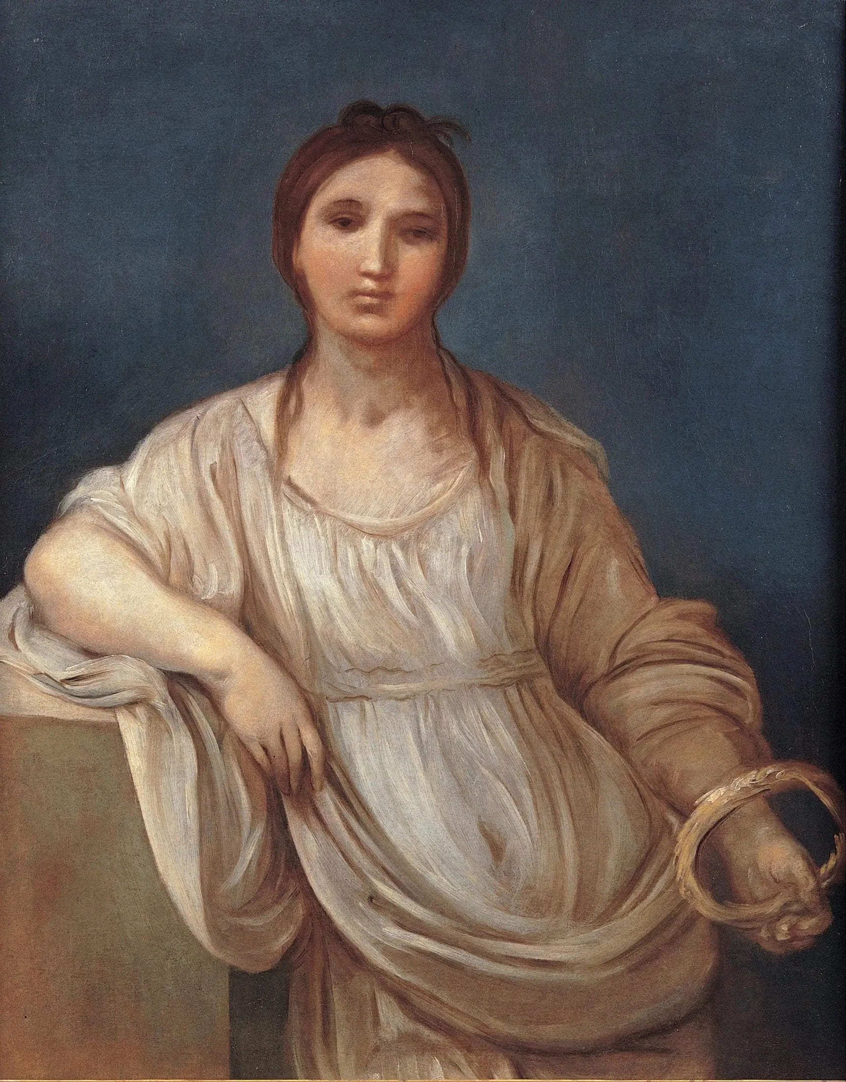 Portrait de fille avec une couronne - Guido Reni image 1 copie peinte à la main à l’huile