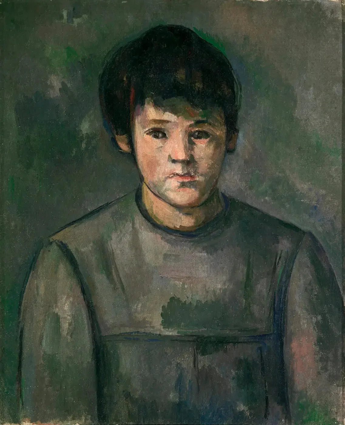 Portrait de fillette - Paul Cézanne image 1 reproduction réalisée par Alpha Reproduction
