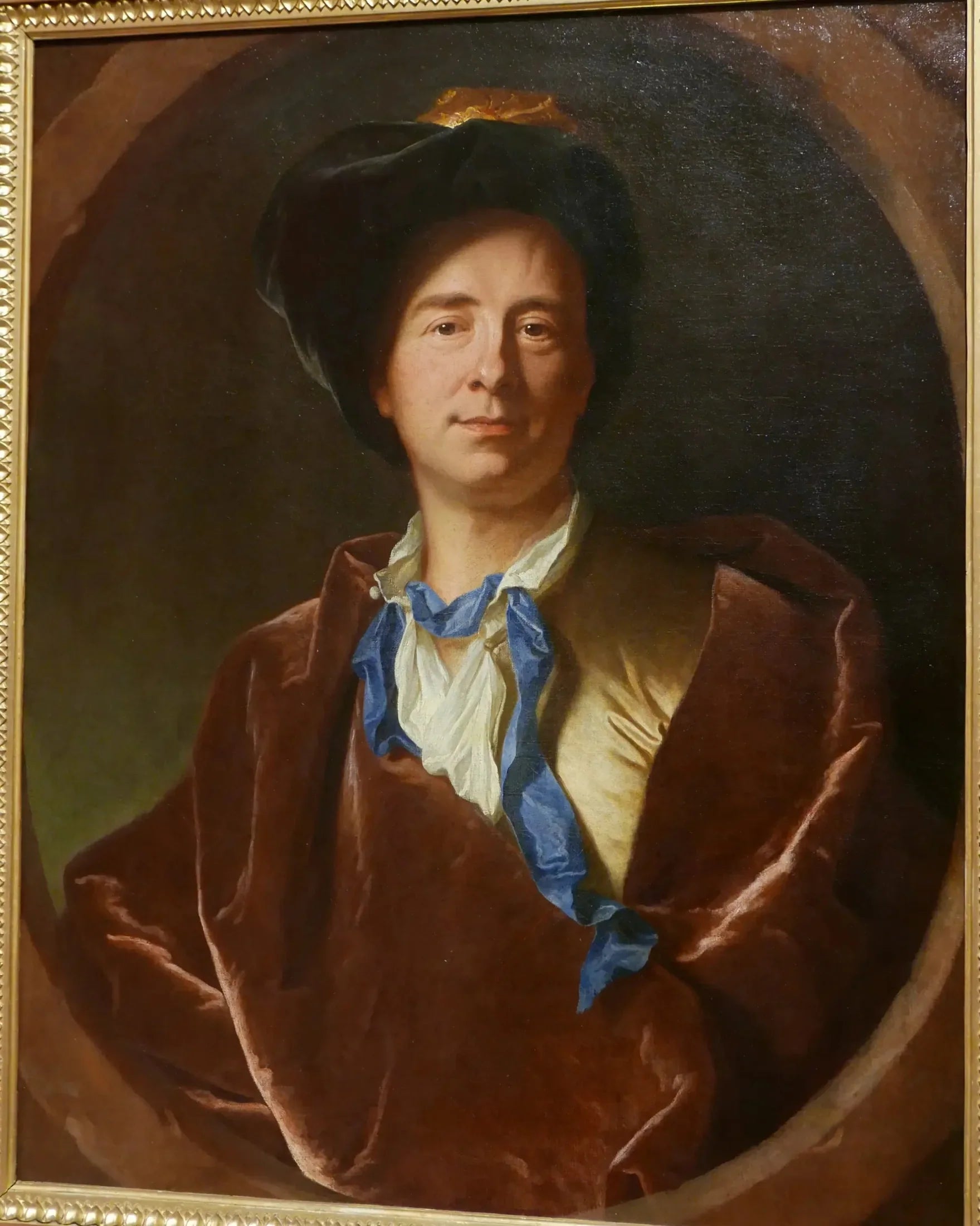 Portrait de Fontenelle (1657-1757) - Hyacinthe Rigaud image 1 reproduction artisanale de tableau
