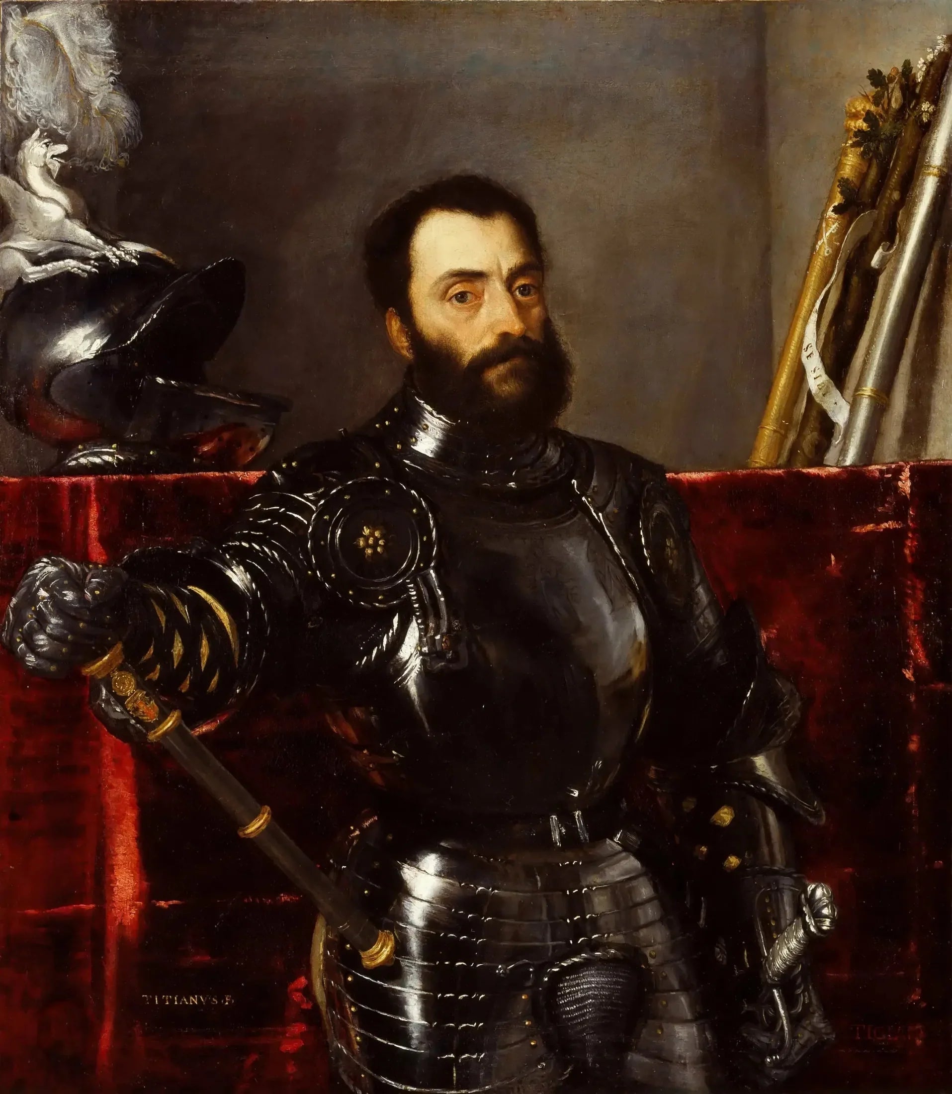 Portrait de Francesco Maria della Rovere - Titian image 1 reproduction réalisée par Alpha Reproduction