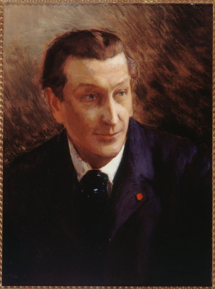 Portrait de François Coppée (1842-1908), auteur dramatique et poète - Georges-Antoine Rochegrosse image 1 tableau peint à l’huile sur toile