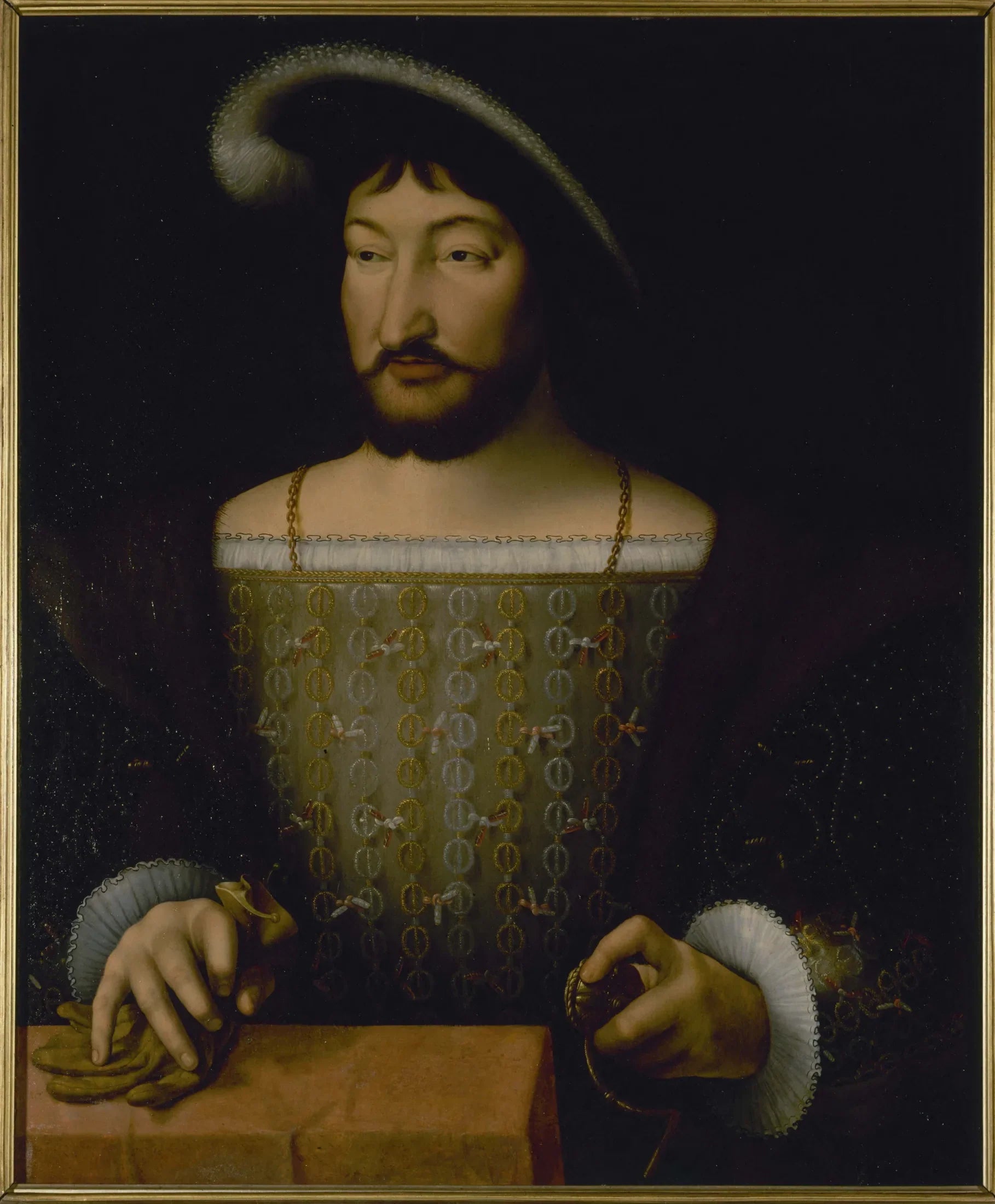 Portrait de François Ier, roi de France - Joos van Cleve image 1 reproduction réalisée par Alpha Reproduction