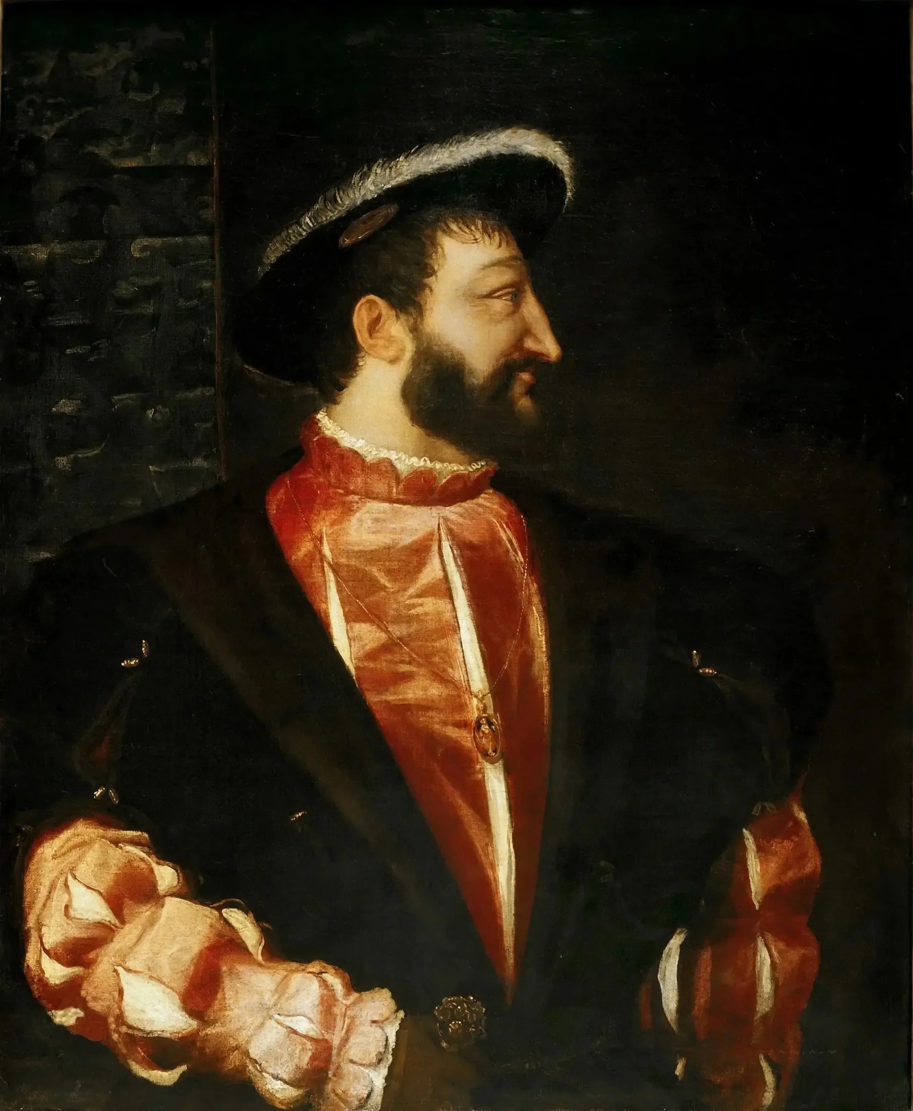 Portrait de François Ier - Titian image 1 reproduction de peinture à l’huile