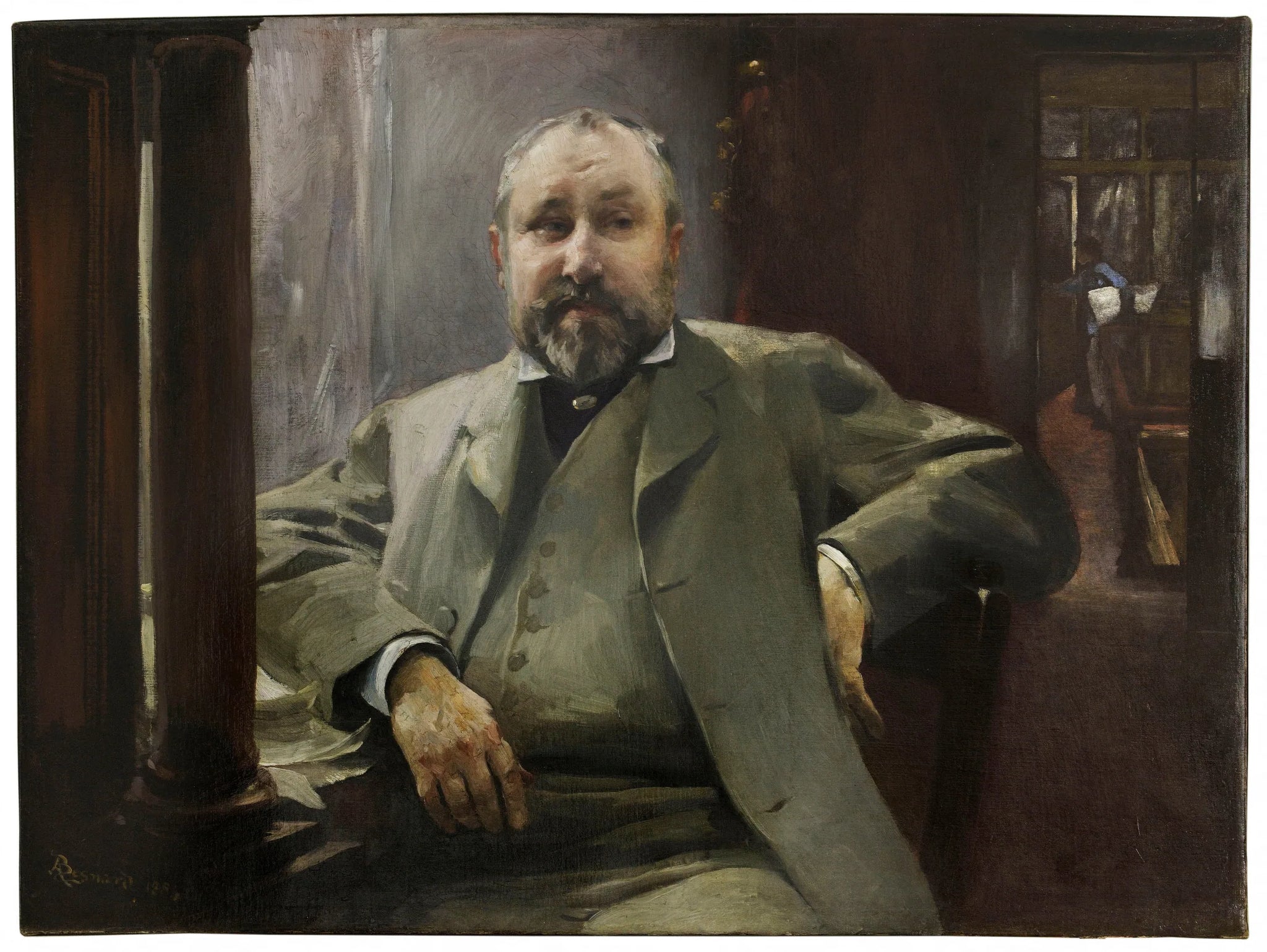 Portrait de François Magnard - Albert Besnard image 1 reproduction réalisée par Alpha Reproduction