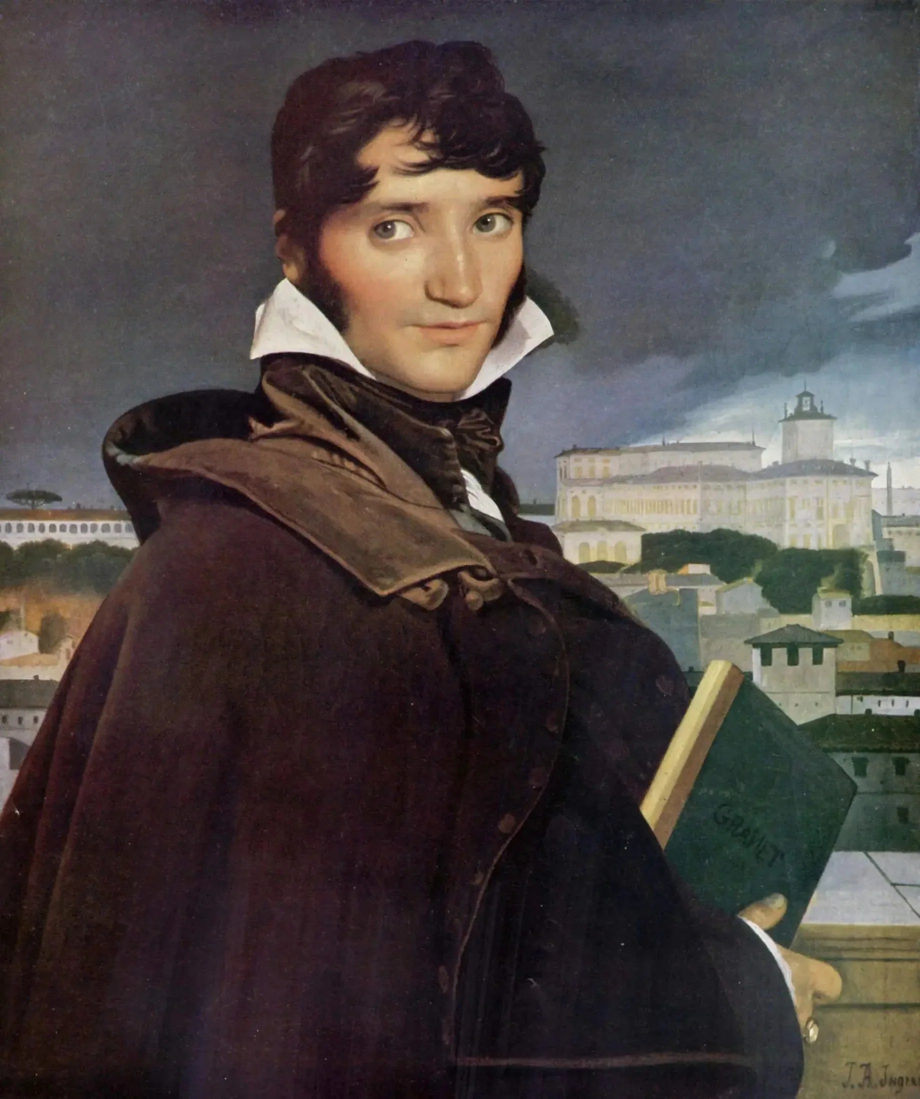 Portrait de François-Marius Granet - Jean-Auguste-Dominique Ingres image 1 reproduction de peinture à l’huile