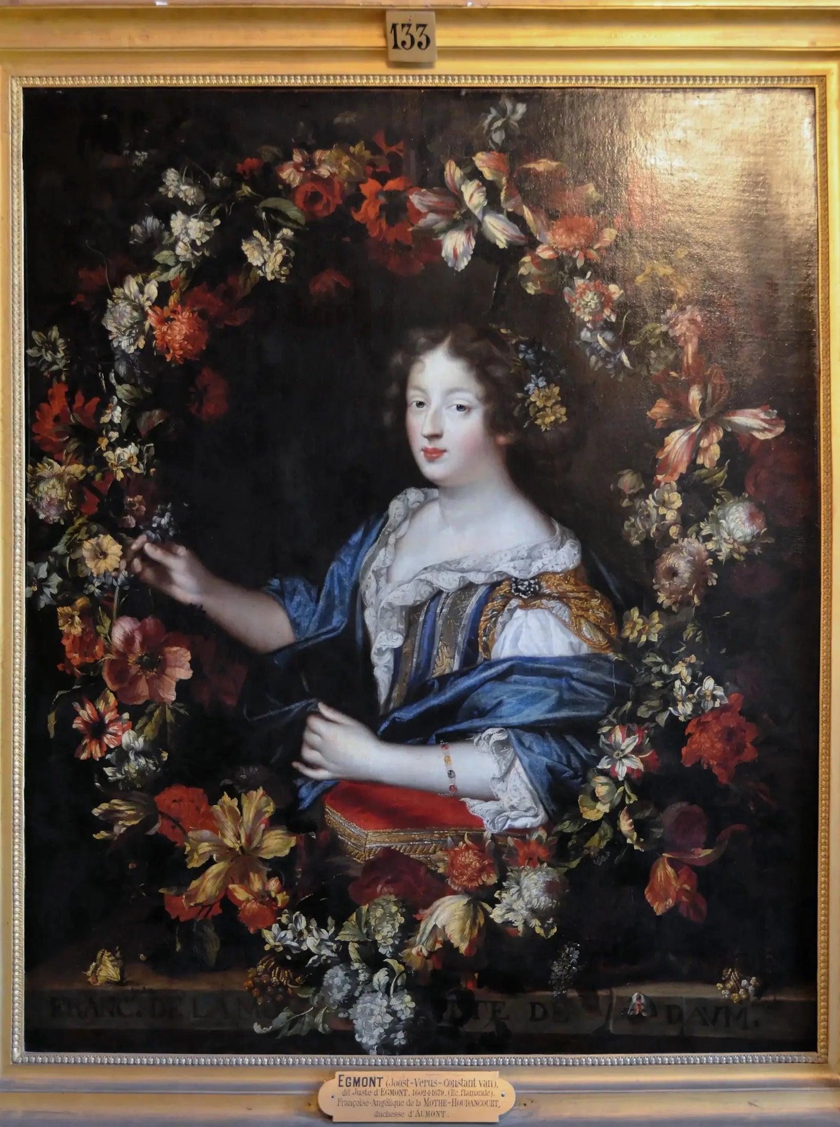 Portrait de Françoise Angélique de la Mothe Houdancourt, duchesse d'Aumont - Juste d'Egmont image 1 reproduction réalisée par Alpha Reproduction