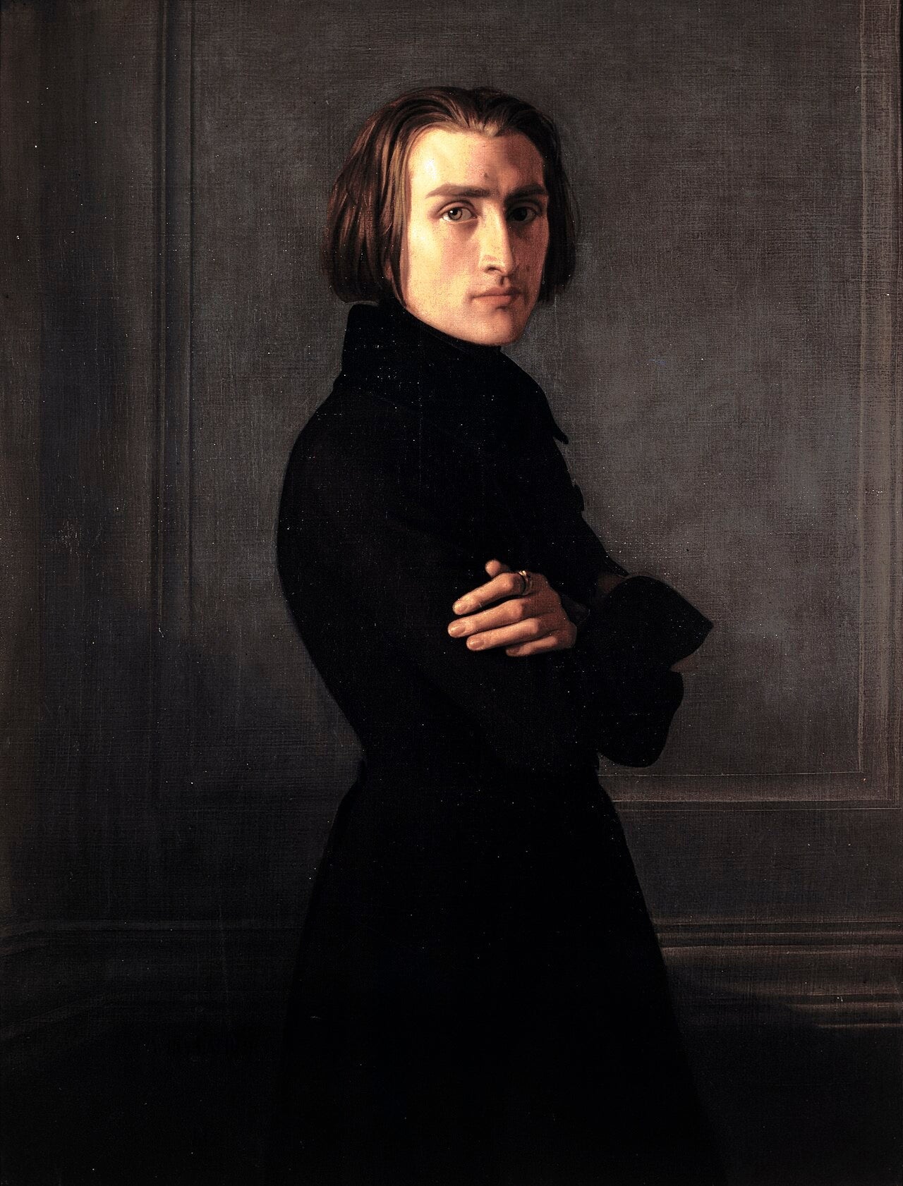 Portrait de Franz Liszt - Henri Lehmann image 1 reproduction de peinture à l’huile
