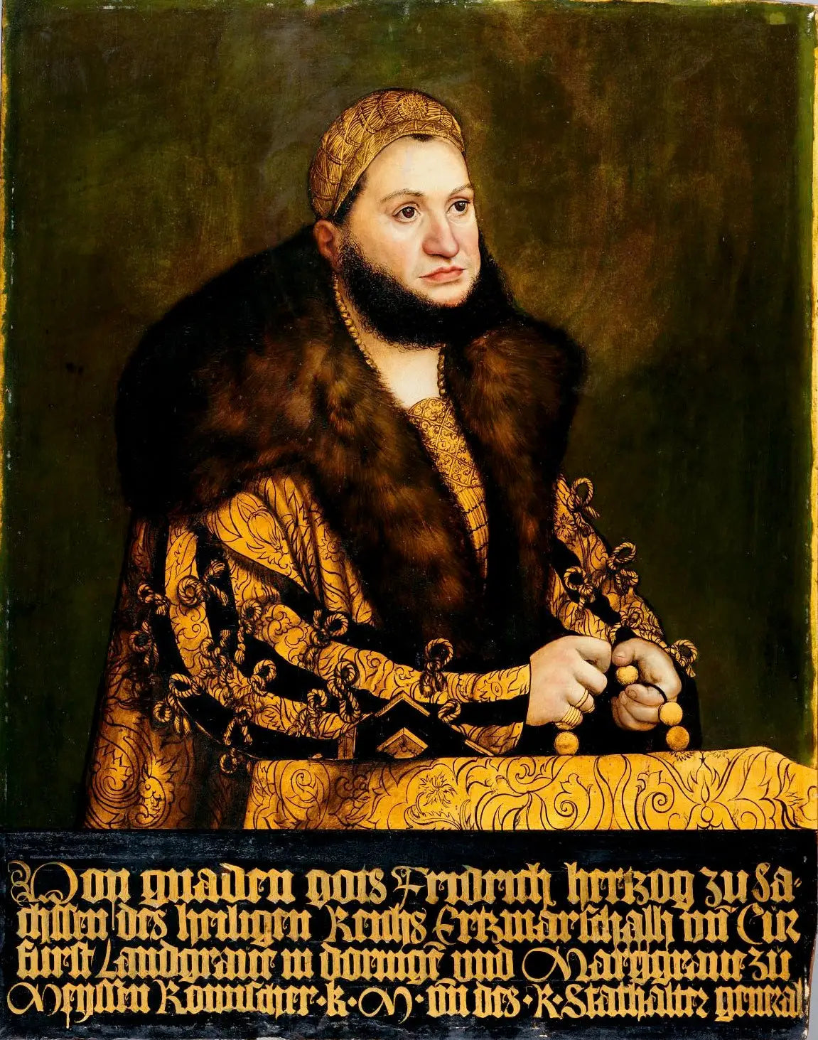 Portrait de Frédéric III le Sage, électeur de Saxe - Lucas Cranach the Elder image 1 copie peinte à la main à l’huile