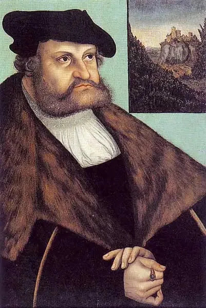 Portrait de Frédéric III le Sage, électeur de Saxe - Lucas Cranach the Elder image 1 reproduction artisanale de tableau