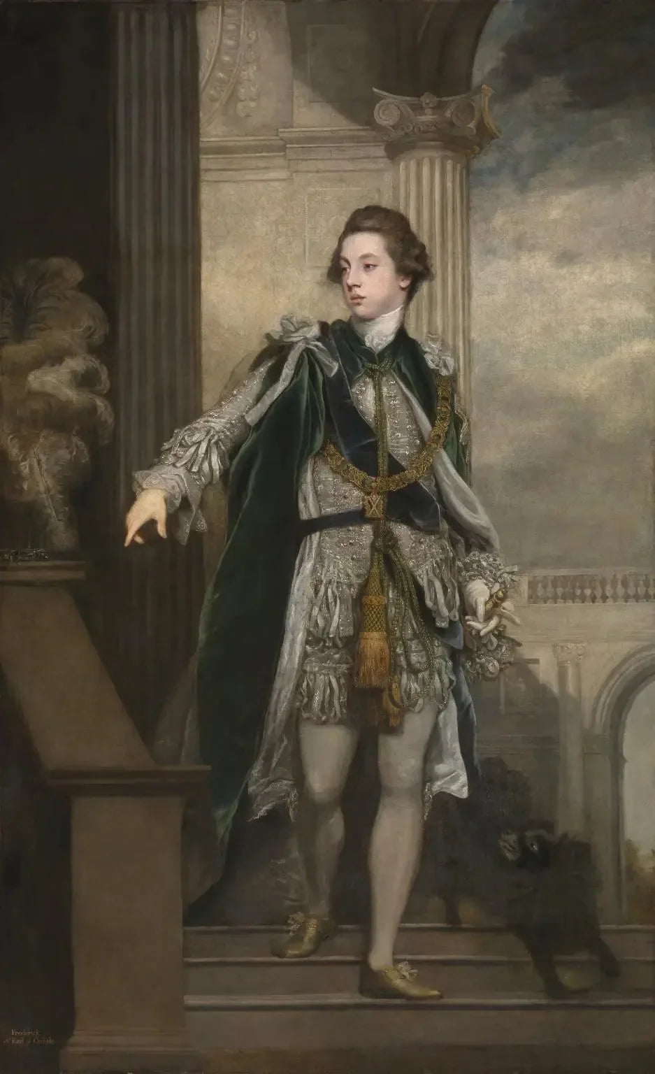 Portrait de Frederick Howard, 5e comte de Carlisle (1748–1825) - Joshua Reynolds image 1 tableau peint à l’huile sur toile