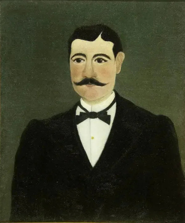 Portrait de Frumence Biche en civil - Henri Rousseau image 1 reproduction de peinture à l’huile