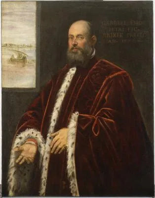 Portrait de Gabriele di Pietro Emo, procureur de Saint-Marc - Jacopo Tintoretto image 1 copie peinte à la main à l’huile