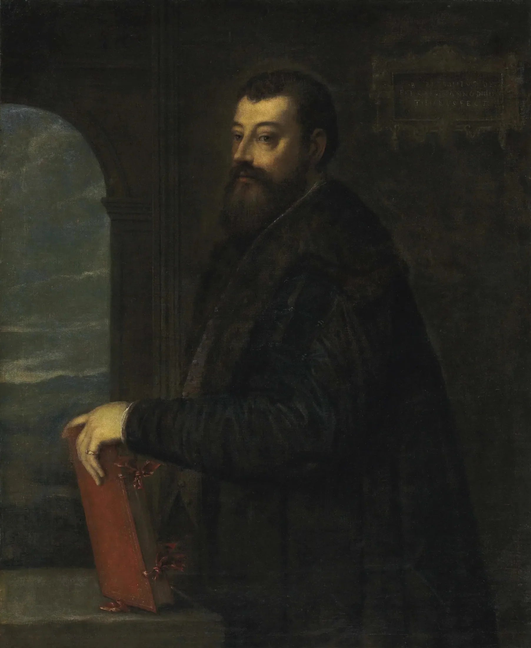 Portrait de Gabriele Giolito de' Ferrari - Titian image 1 tableau peint à l’huile sur toile