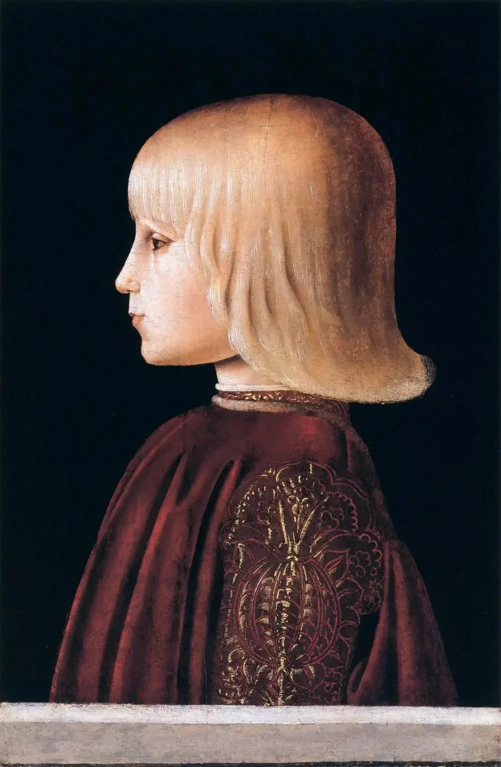 Portrait de garçon - Piero della Francesca image 1 reproduction artisanale de tableau