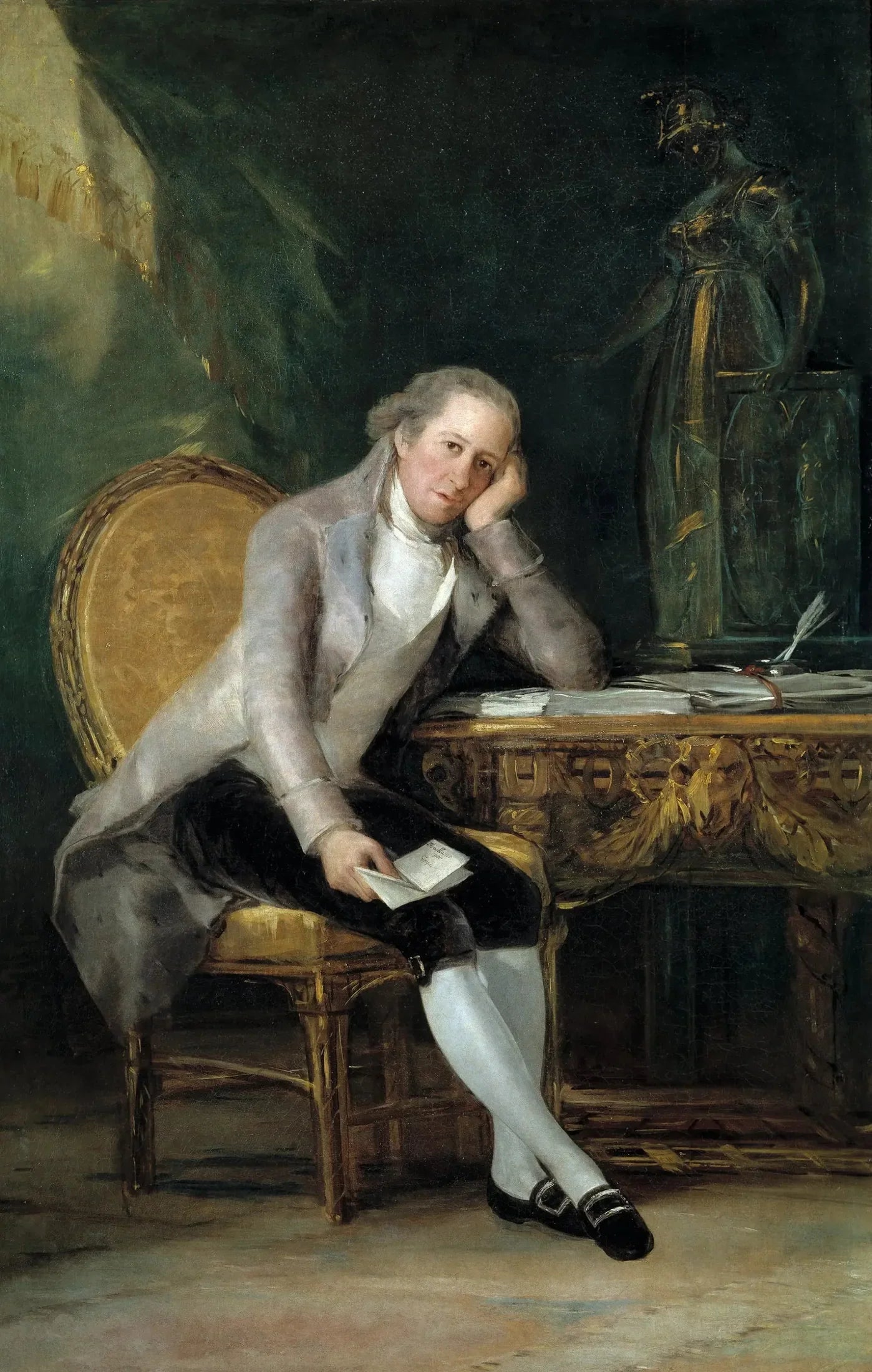 Portrait de Gaspar Melchor de Jovellanos - Francisco de Goya image 1 reproduction artisanale de tableau