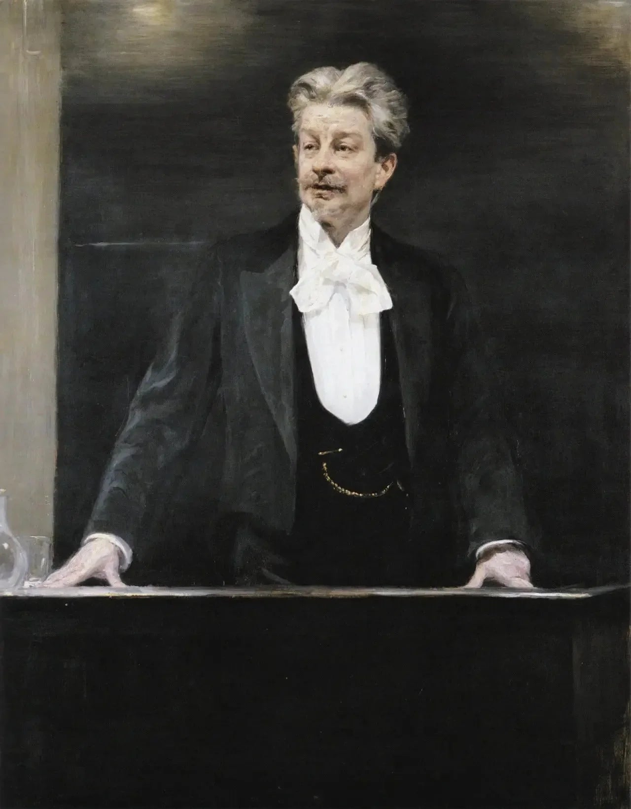 Portrait de Georg Brandes donnant une conférence - Peder Severin Krøyer image 1 reproduction réalisée par Alpha Reproduction