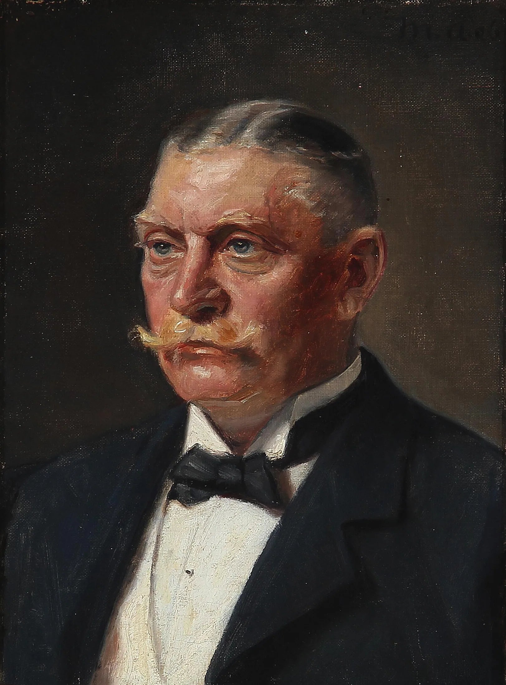 Portrait de Georg Jørgensen. - Michael Peter Ancher image 1 reproduction artisanale de tableau